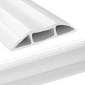 Wall Cable Concealer Cover Kit, Paintable Cord Raceway Channels for TV & Home Office Wires