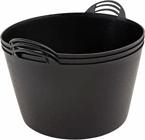 BiGDUG Flexible Plastic Storage Trug, Heavy-Duty Multi-Purpose Garden & Household Flexi Bucket