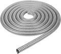 Flexible Stainless Steel Cable Management Tube, Decorative Silver Wire Concealer Sleeve